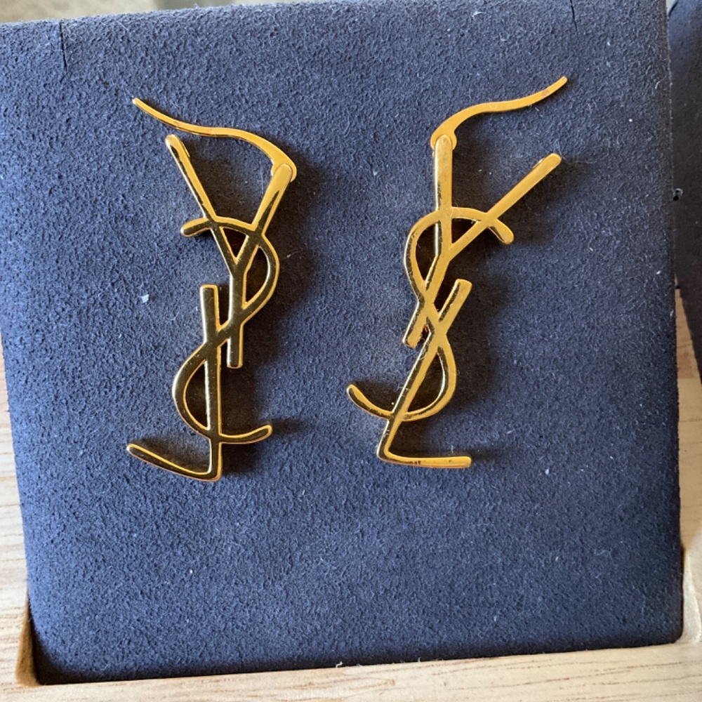 Saint Laurent YSL monogram Earring - Picture 3 of 5